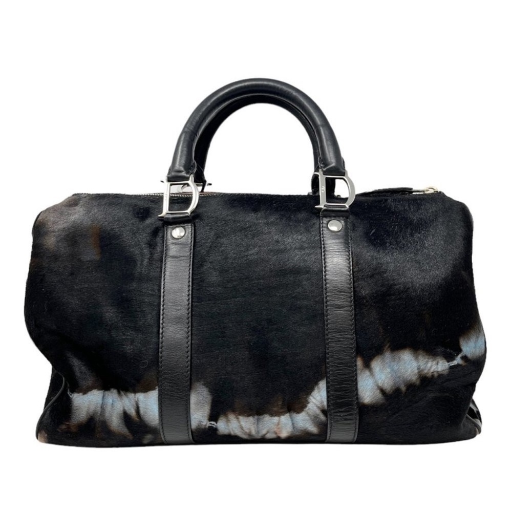 Christian Dior Vintage Logo Traveling Bag Tie Dye Black
Blue Calf Hair [102923] - Picture 6 of 15